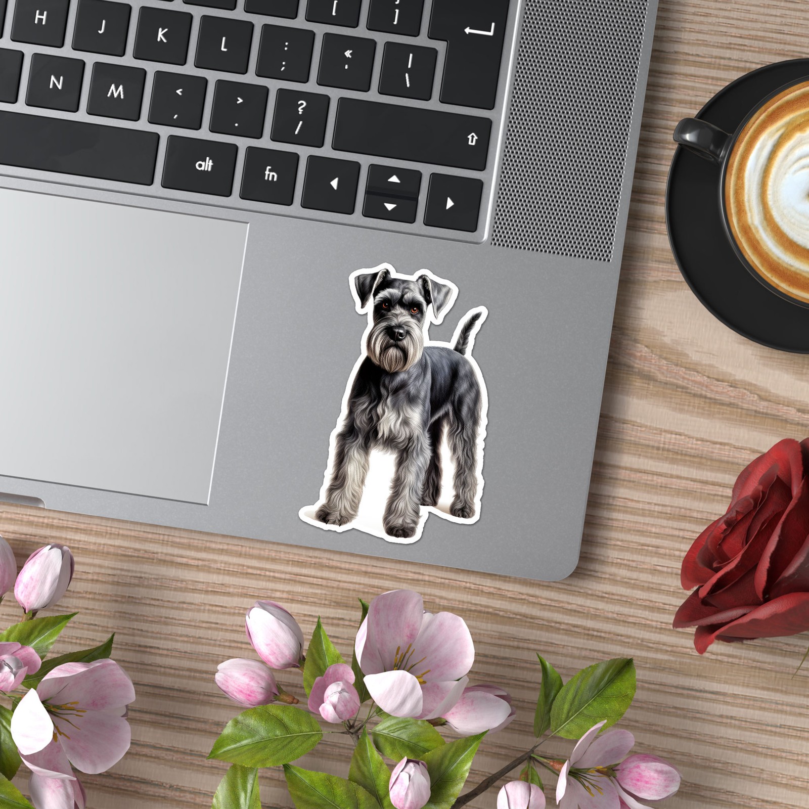 Standard Schnauzer – Vinyl Decal Sticker – Car Window Laptop – ebn12183