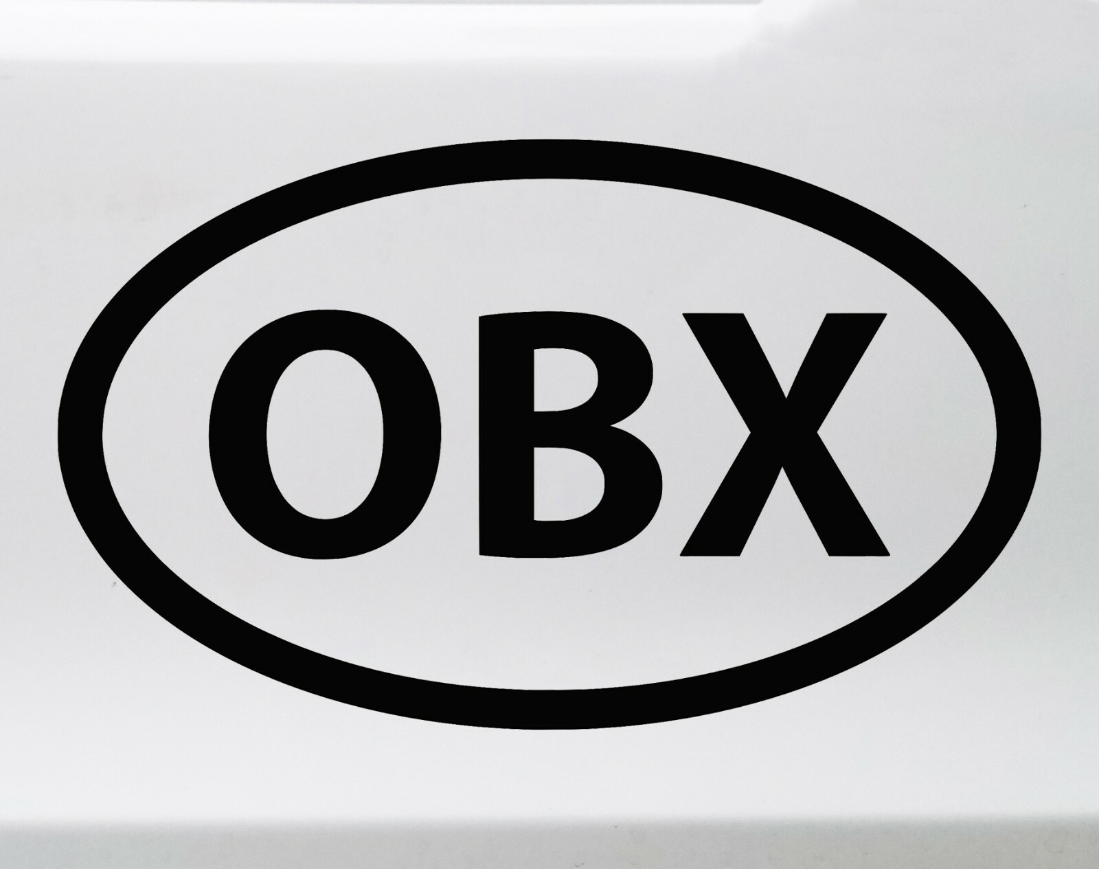 OBX Vinyl Decal – Outer Banks NC North Carolina Hatteras Nags Head Euro Oval