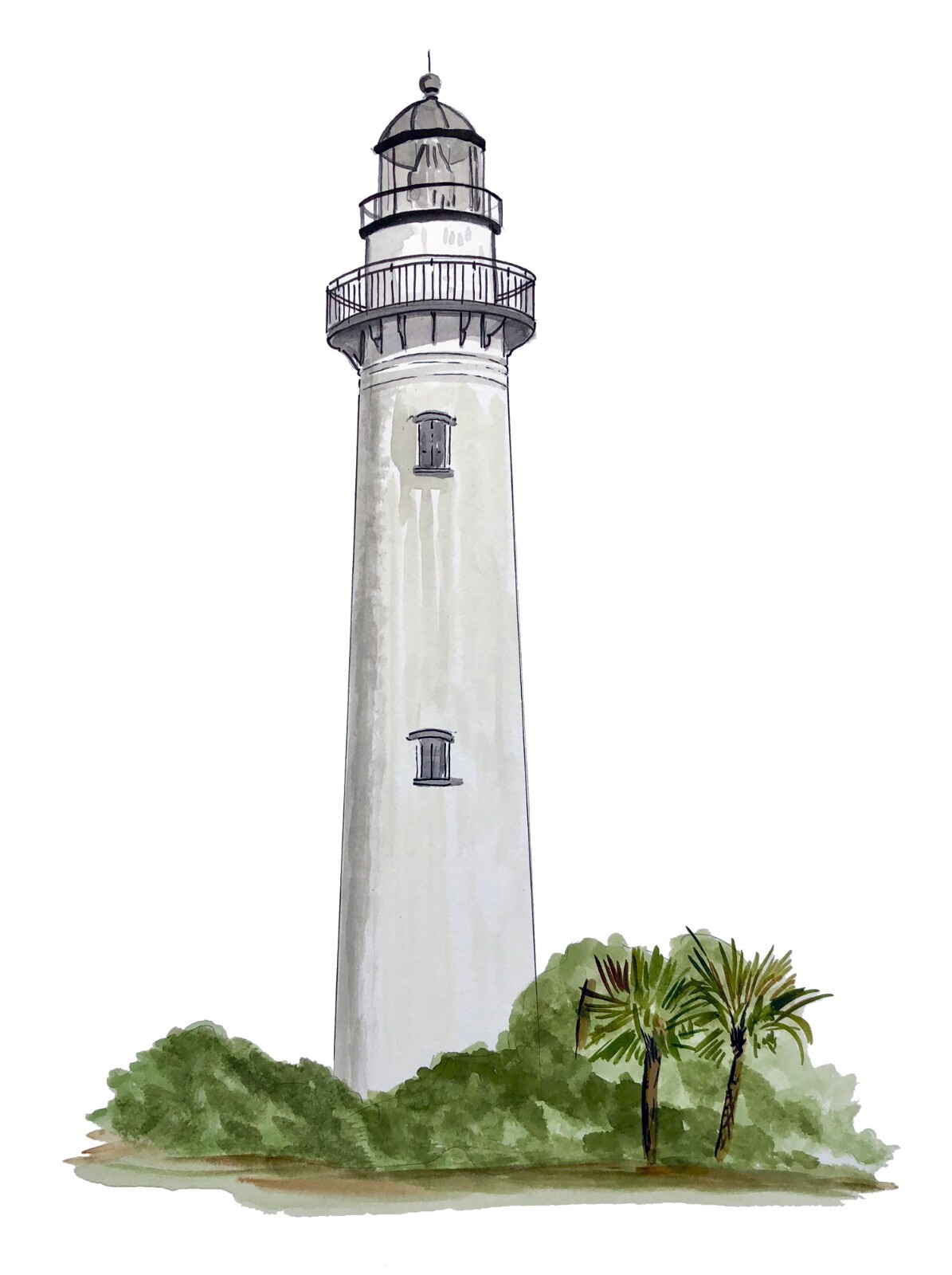 St. Simons Lighthouse GA High Quality Decal Car Truck Wall Window Cup Cooler