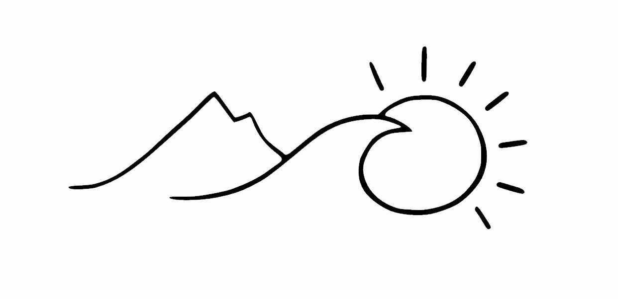 Climb, Surf & Sunshine Die Cut Window Sticker Decal – Multiple Colors