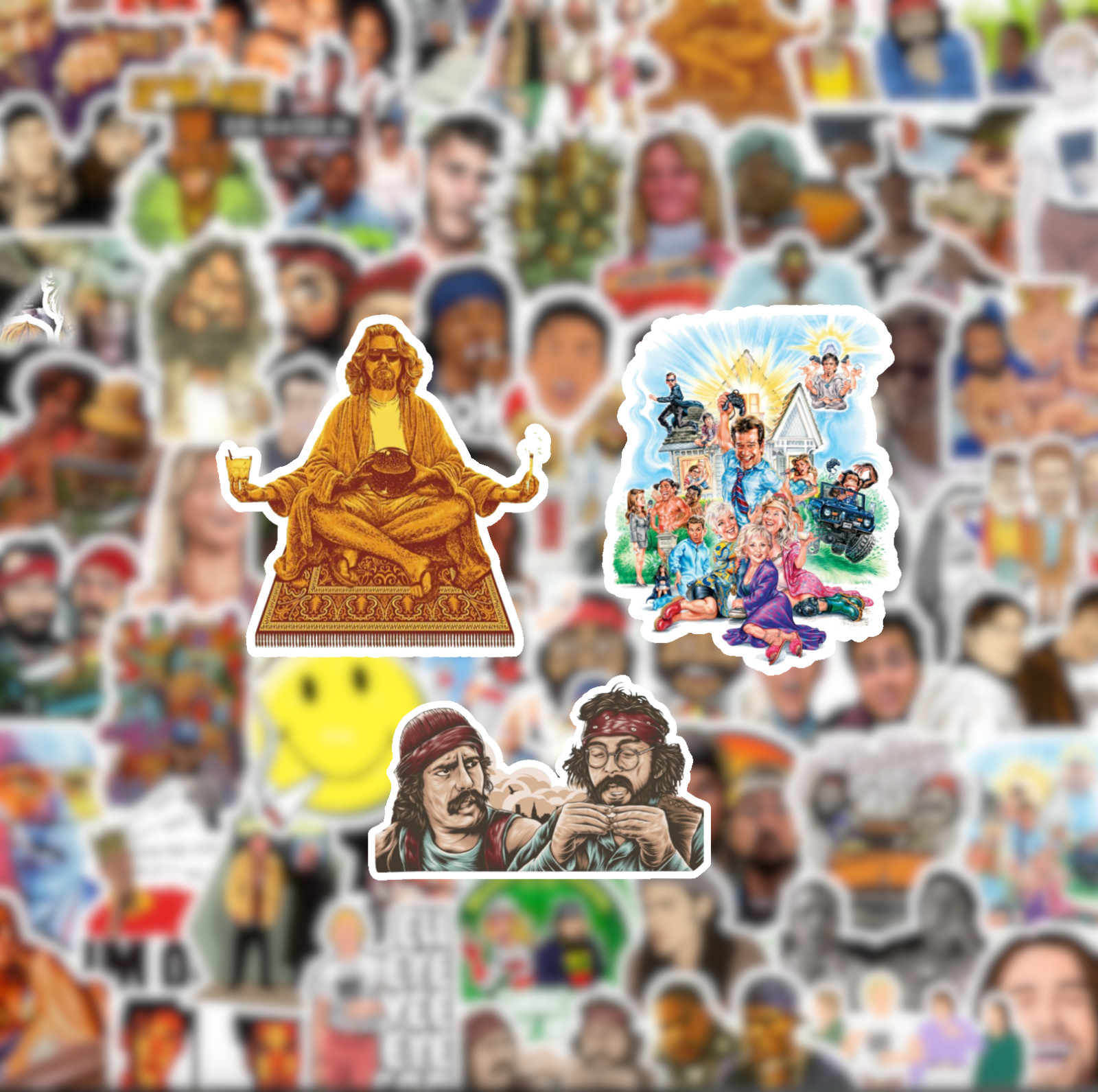 25/50 Stoner Movie Sticker Pack-Waterproof Vinyl- Weed Cannibus 420 Leaf Dazed