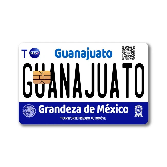 Mexican License Plate Sticker (4-Pack) | CHOOSE STATE | Mexico Placa Card Skin D