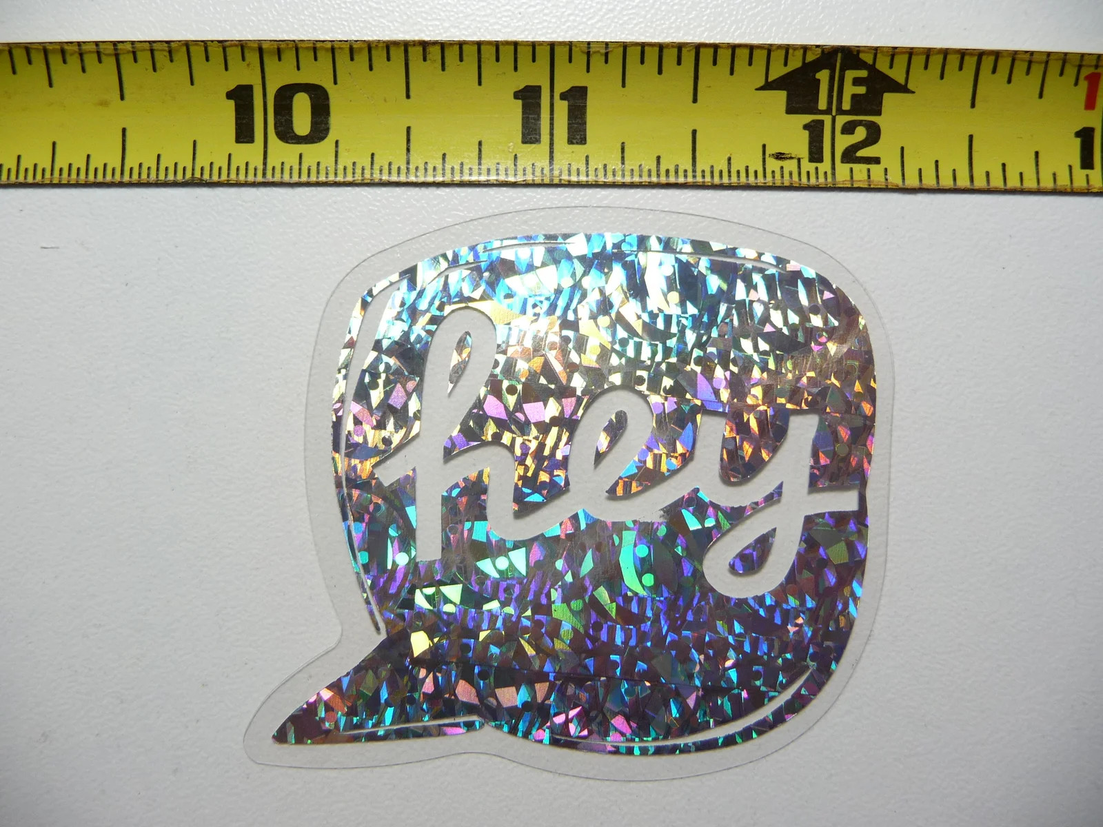 HEY THOUGH BUBBLE SMALL STICKER DECAL HOLOGRAPHIC POSITIVE MOTIVATIONAL