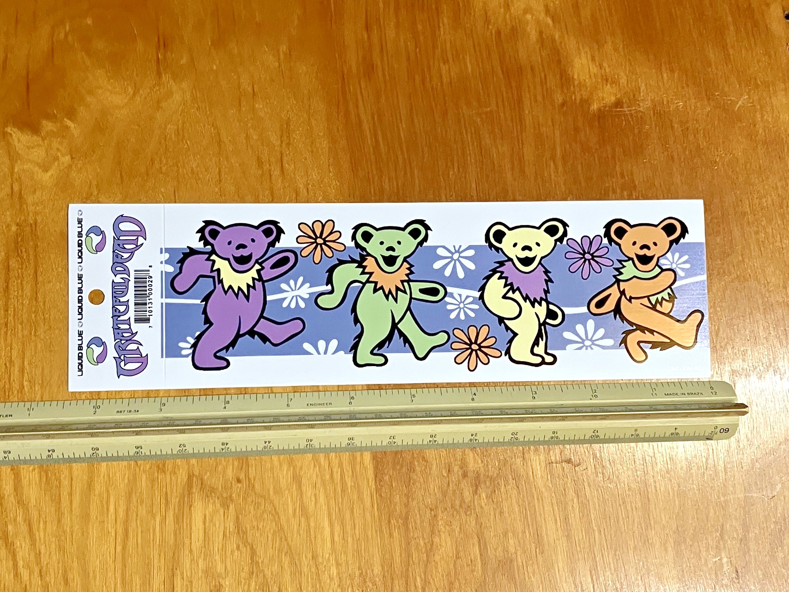 LIQUID BLUE Grateful Dead Music Band Pastel Dancing Bears Decal FREE SHIP