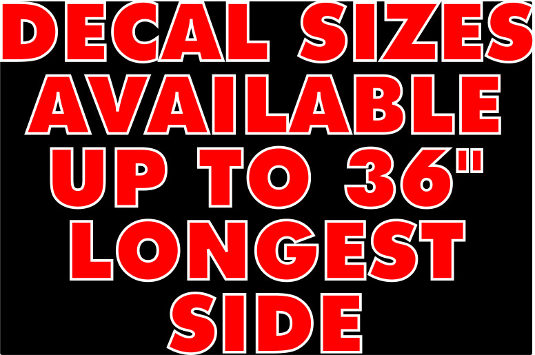 TWO PACK CUSTOM COLOR VINYL DECAL STICKER LABEL WATERPROOF FIVE YEAR LIFESPAN