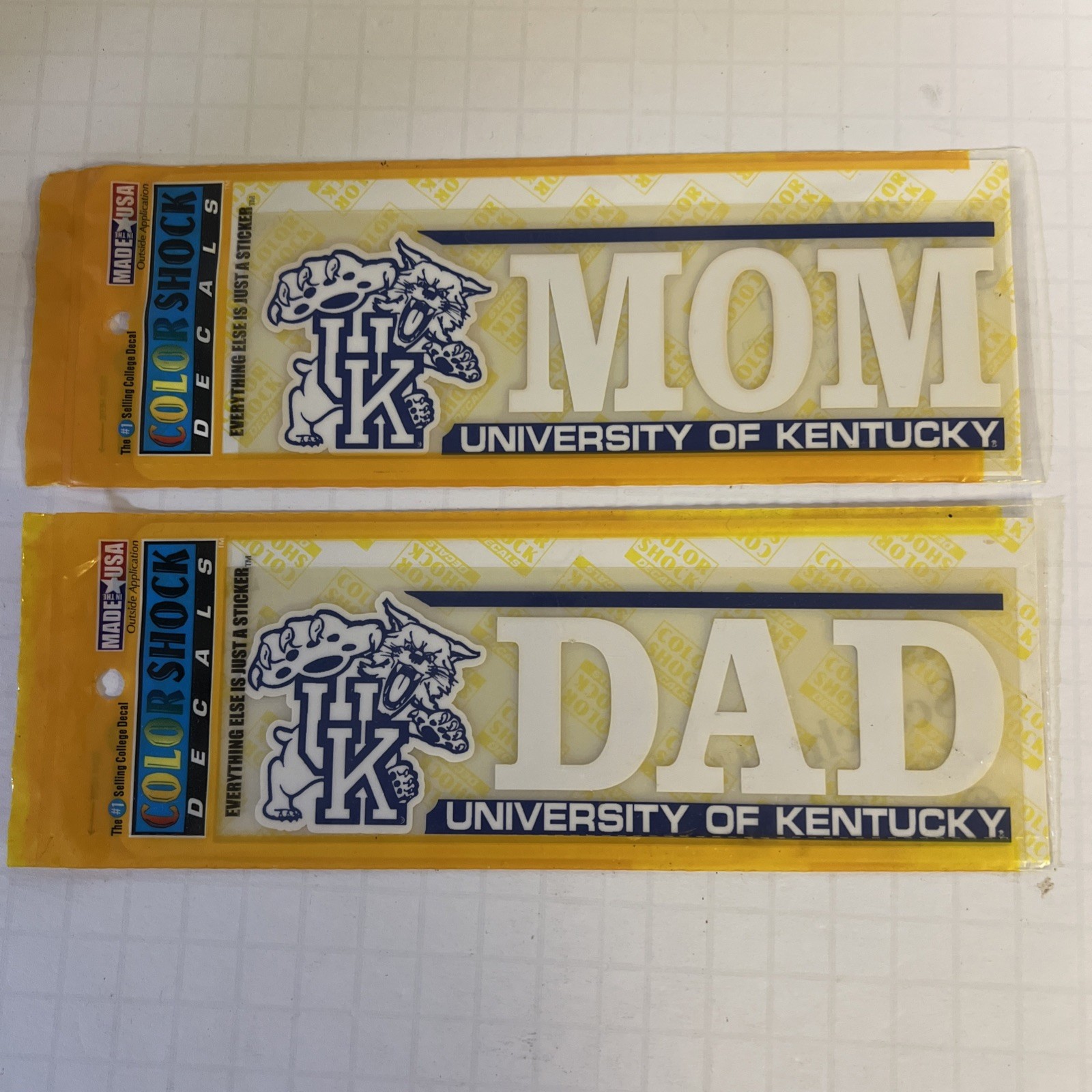 NEW The University of Kentucky Mom Dad Color Shock Decal