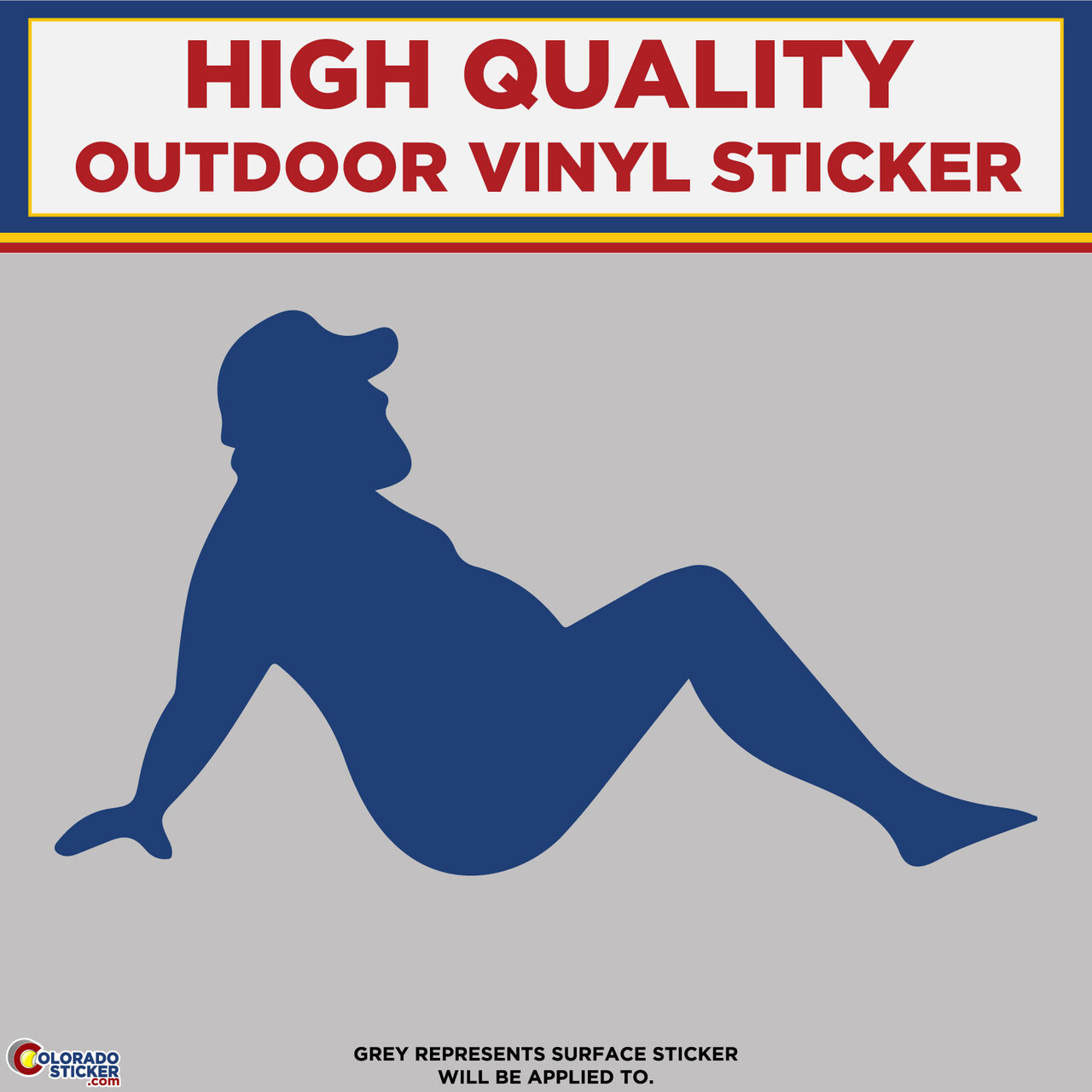 Dad Bod Die Cut, High Quality Vinyl Stickers