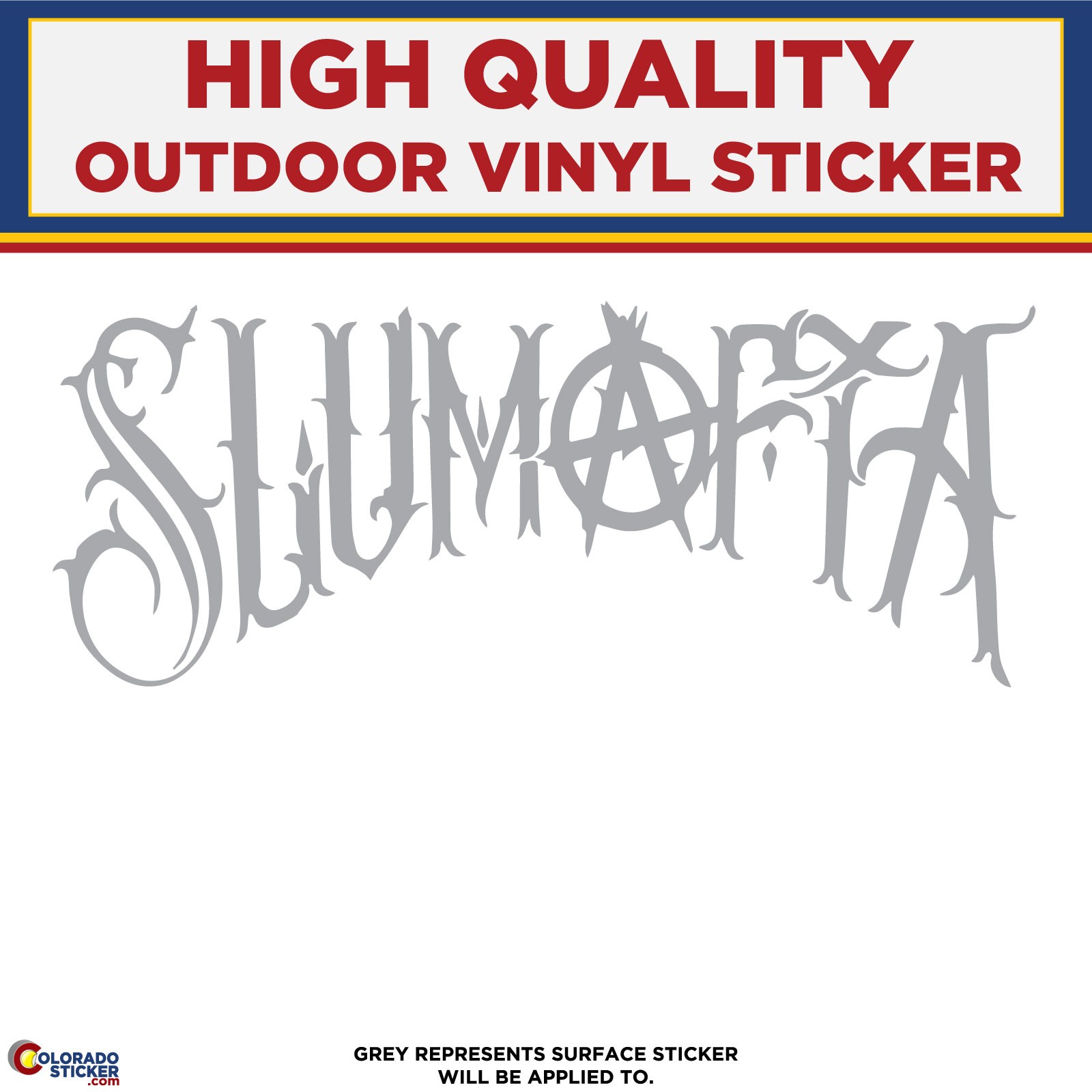 Slumafia Text, Die Cut High Quality Vinyl Sticker Decal