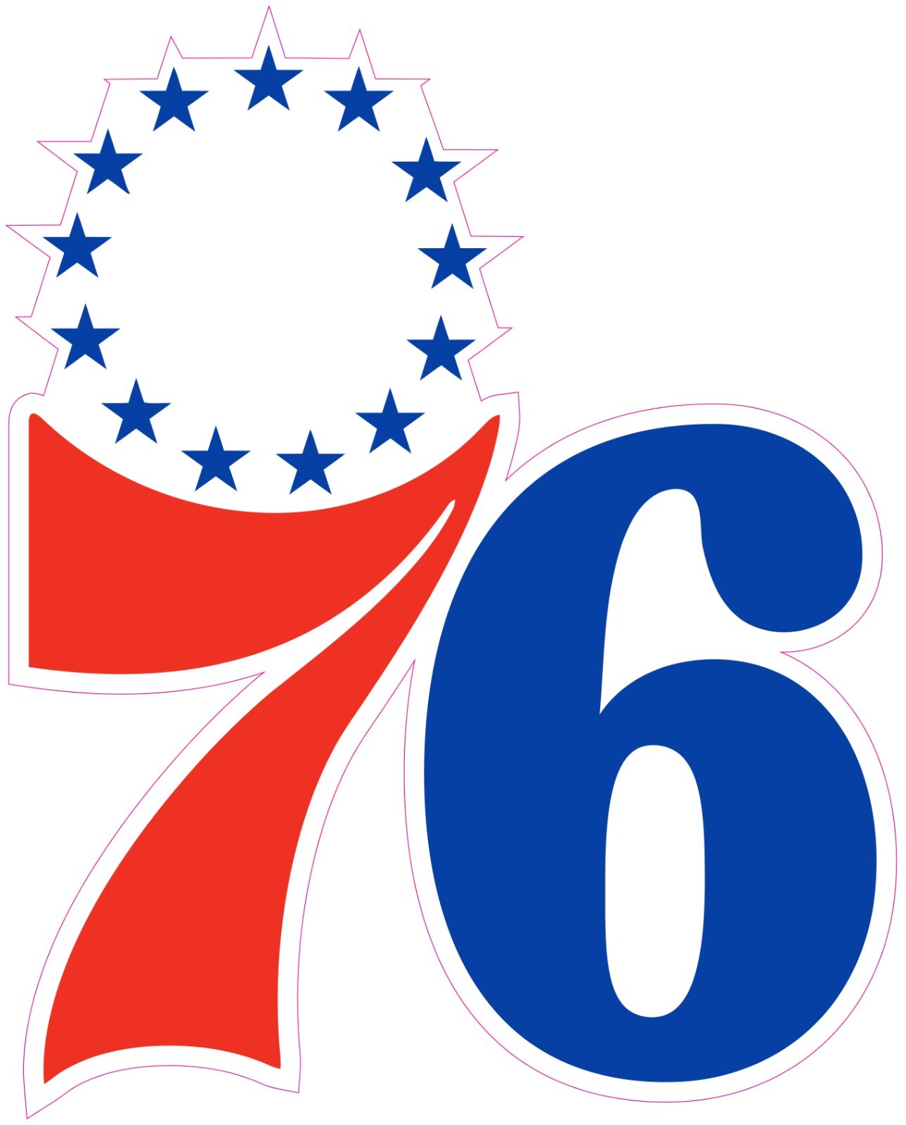 Philadelphia 76ers Basketball Vinyl Decal Sticker Car Truck Bumper Tumbler Mug
