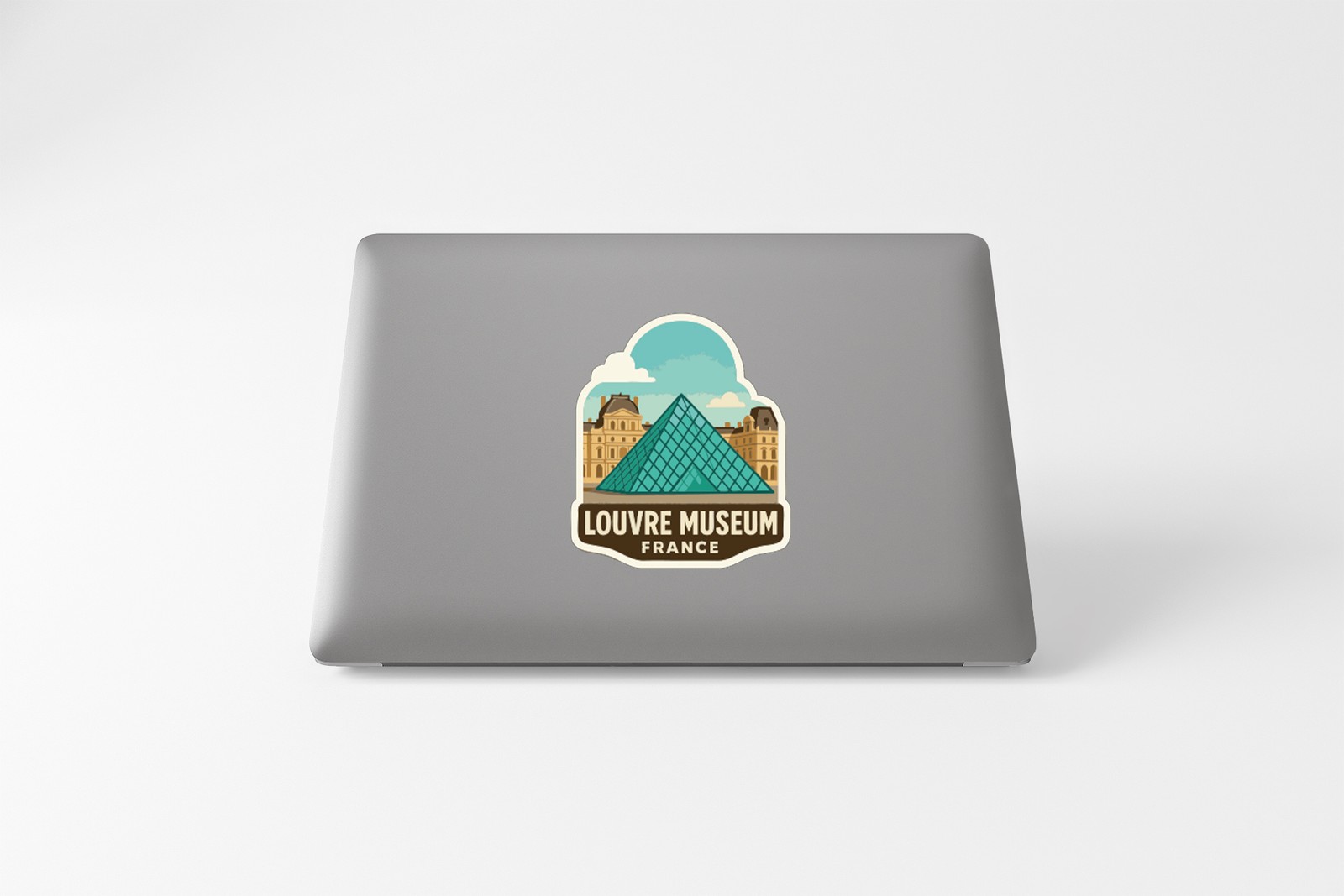 Louvre Museum France Sticker Decal Vinyl Die-Cut Symbolic Landmark Design