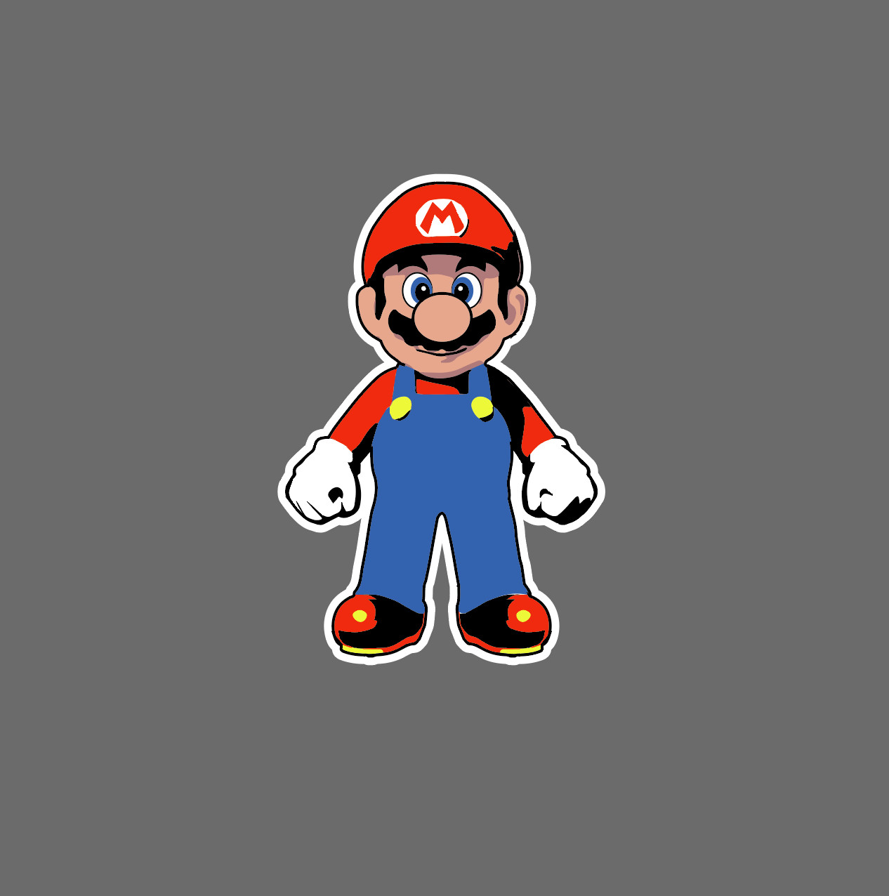 Yoshi Vinyl Sticker Decal Super Mario Luigi Toad Bright Green Bullet 4 for 1