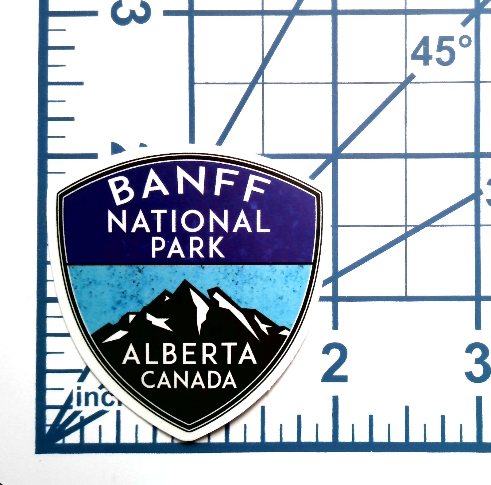 Banff National Park Sticker Vinyl Die Cut Alberta Canada Mountain Travel Decal