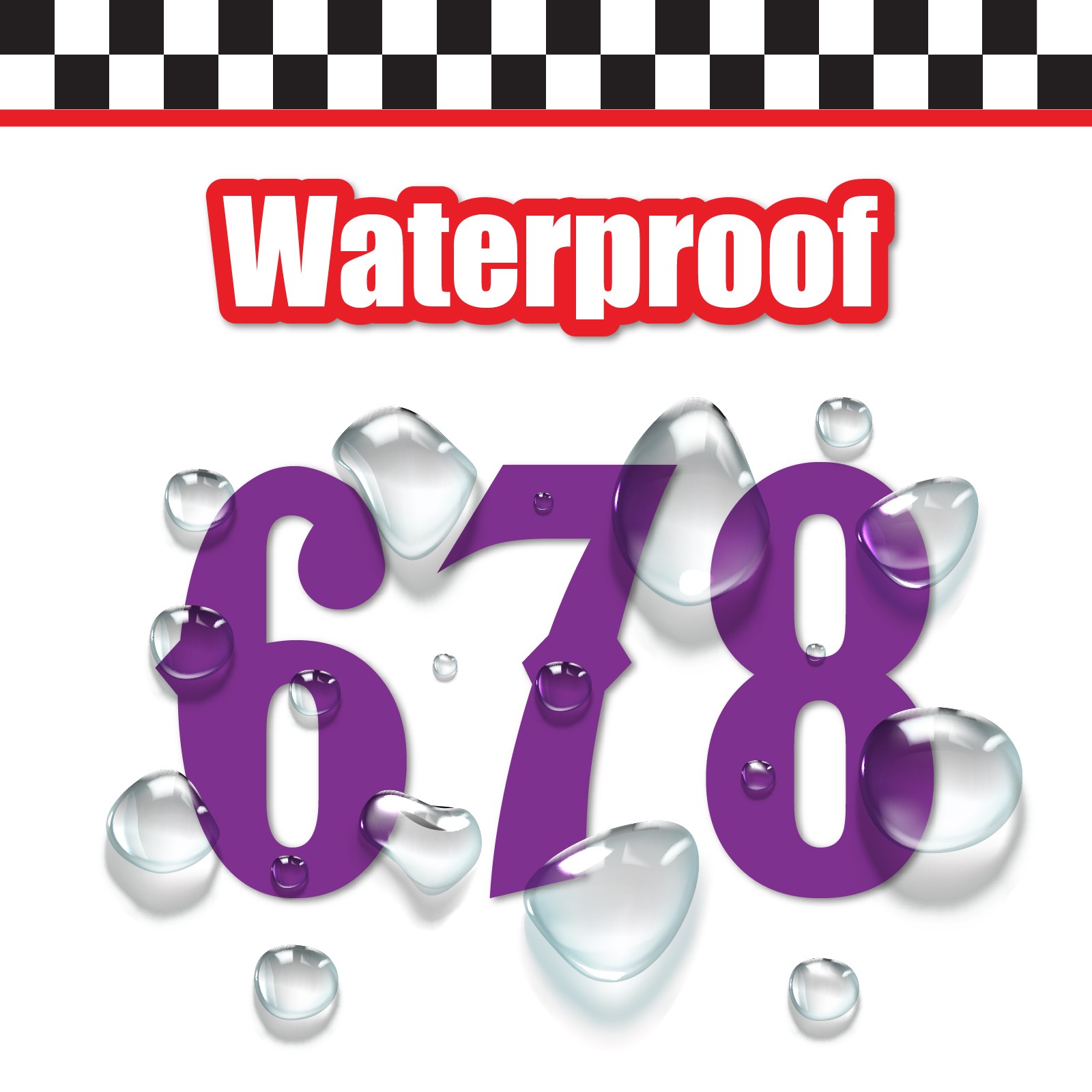 3x 3 Digit Custom Single Number Stickers Decal Locker Door Mailbox Pointedly Mad