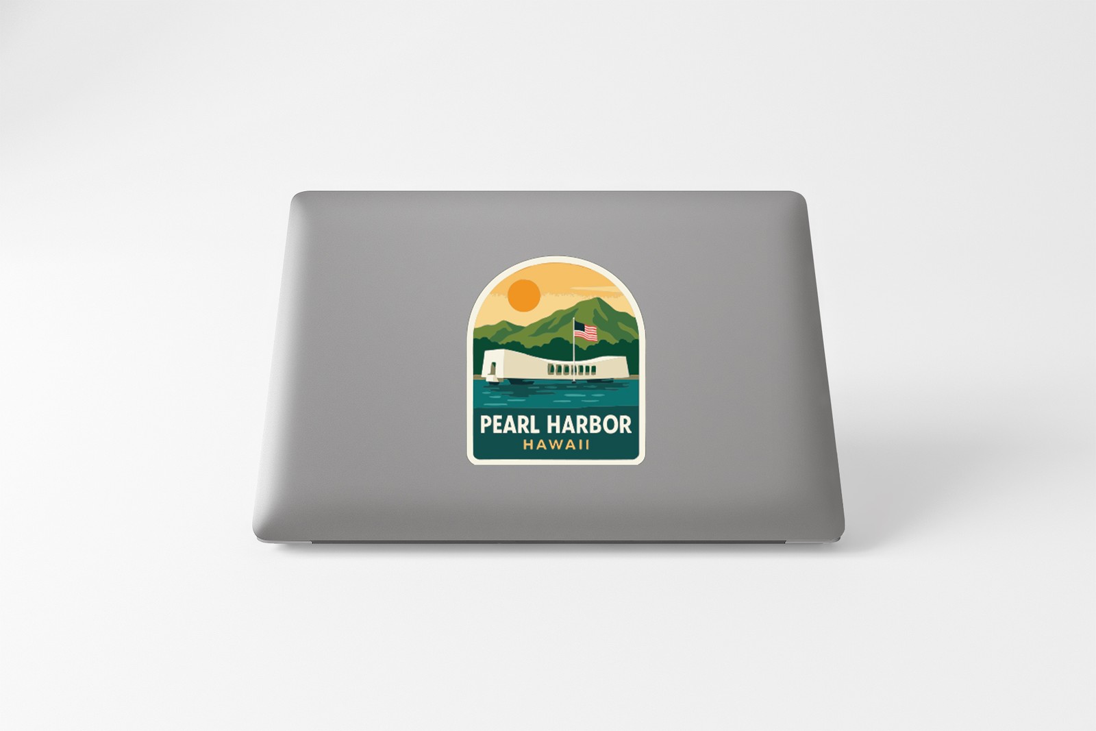 Pearl Harbor & USS Arizona Memorial Hawaii Sticker Decal Vinyl Symbolic Landmark