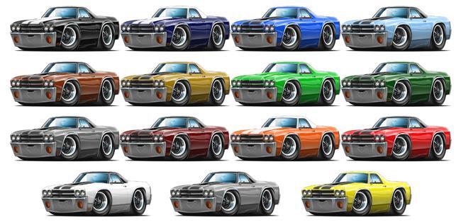 1970 Chevy El Camino SS Truck Garage Sign Wall Art Graphic Sticker