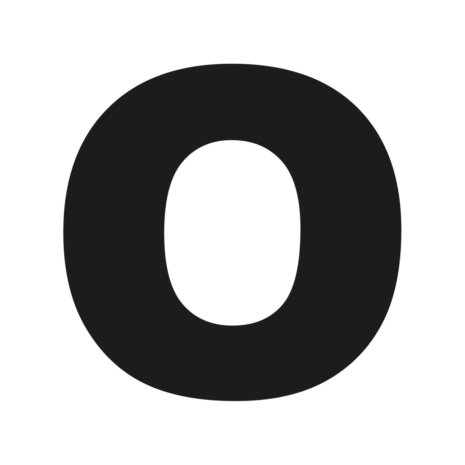 Letter O Initial Arial Black font Vinyl Sticker Decal Monogram Diploma