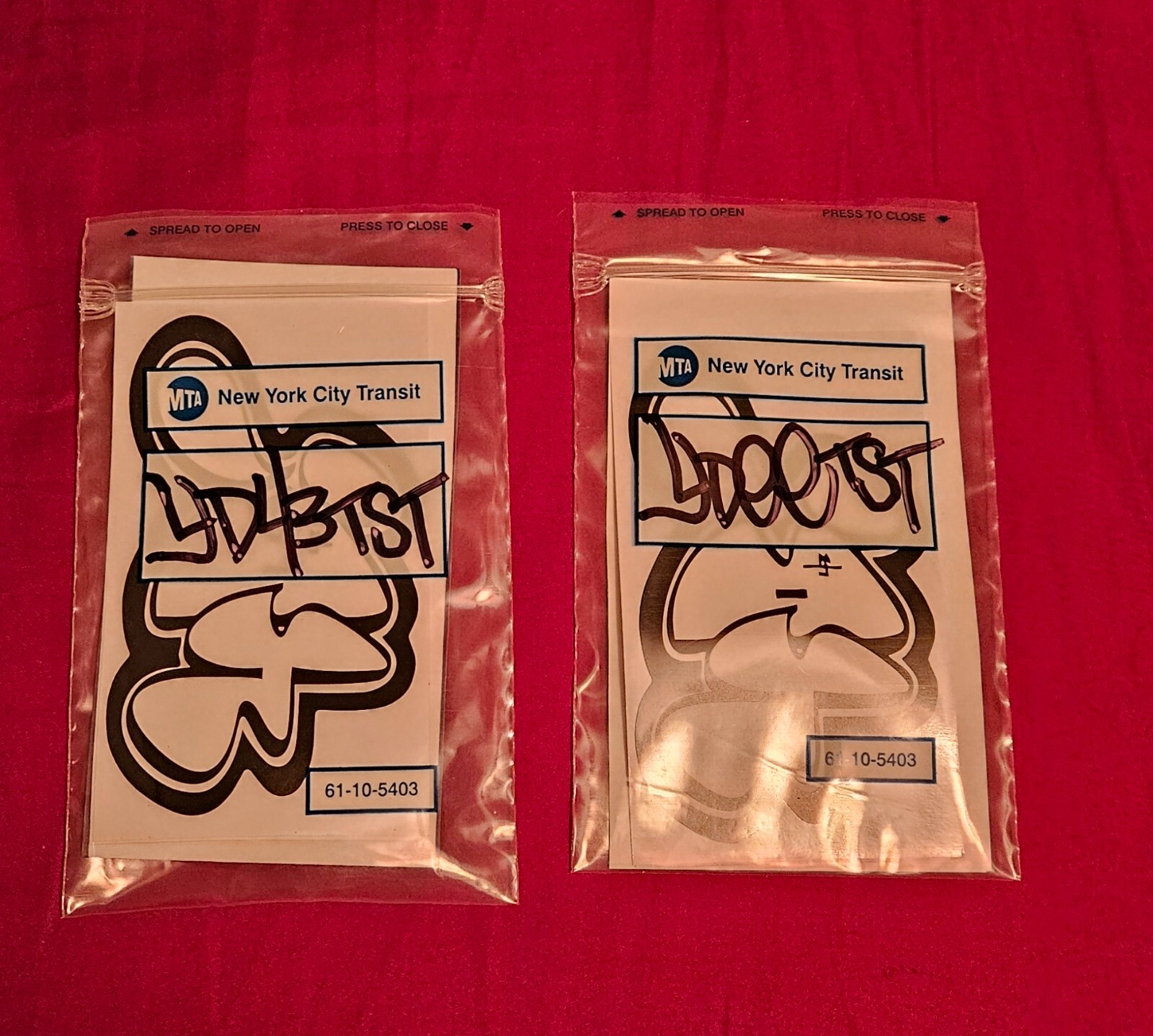 Custom graffiti stickers pack / Black & White / Eggshell / Die-cut / lapel pin