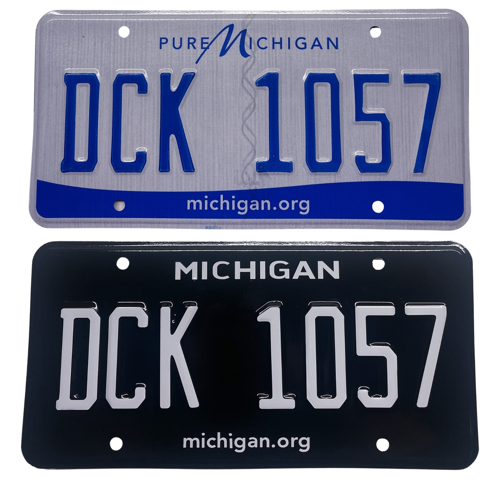 Michigan MI Plate Wrap DIY Kit Pure Michigan White, Yellow Red Reflective