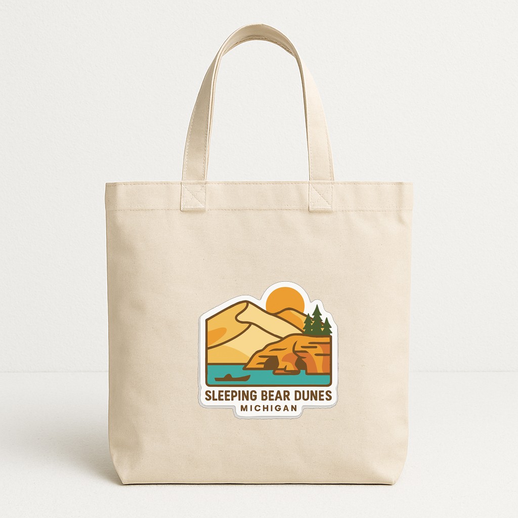 Sleeping Bear Dunes Michigan Iron On Heat Transfer Vinyl HTV Die-Cut Symbolic