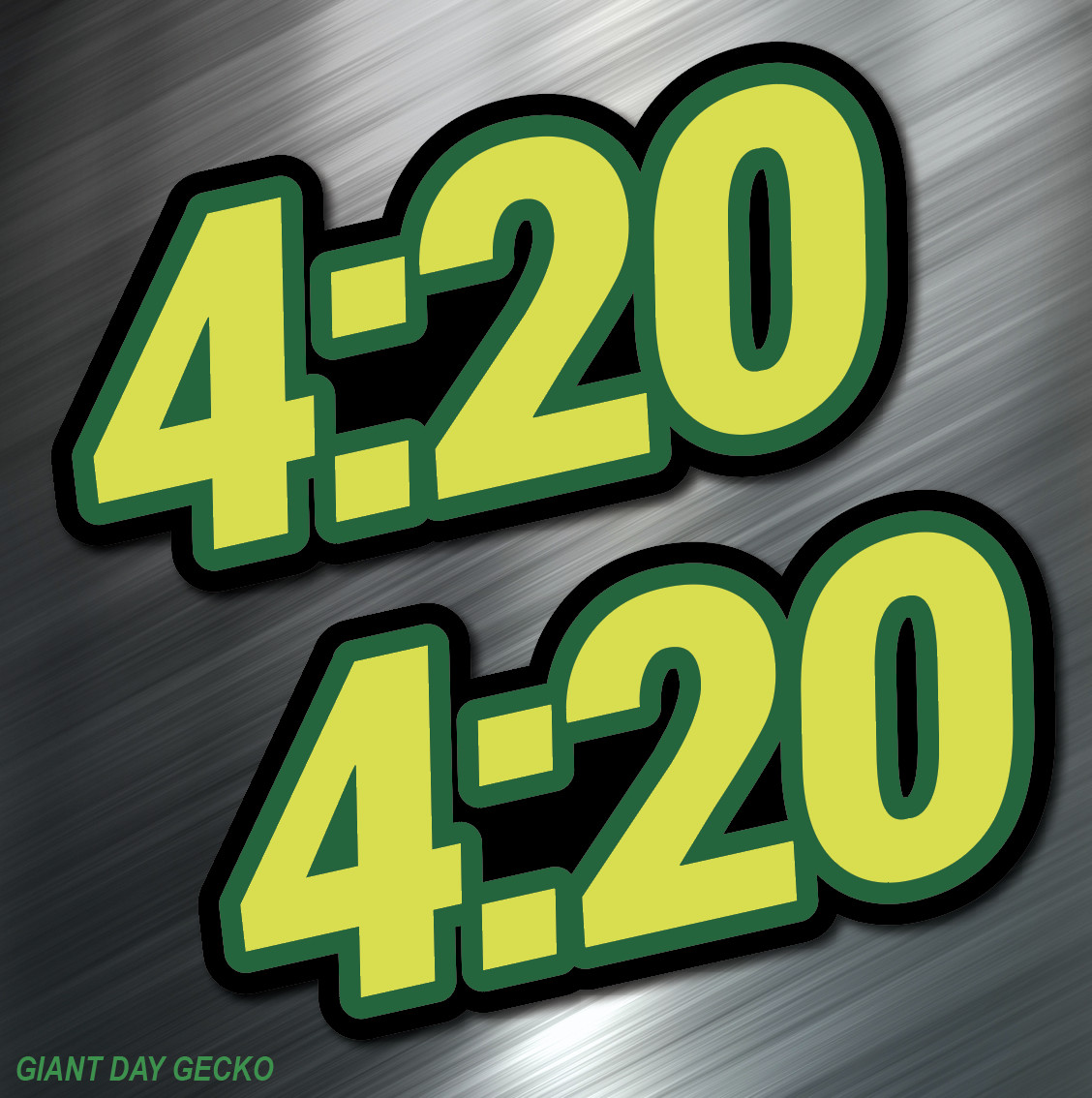 (2) TWO 420 Decal Sticker Car Four Twenty Weed Pot Marijuana Ganja Cannabis New