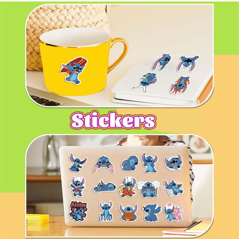 (100) Lilo & Stitch Stickers Decals Party Favors Scrapbooking