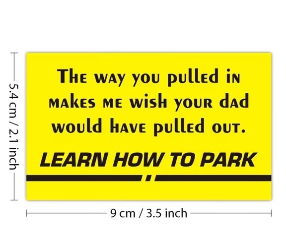 5 Pc Humorous Parking Violation Cards Prank Funny Card Fake Ticket Citation USA