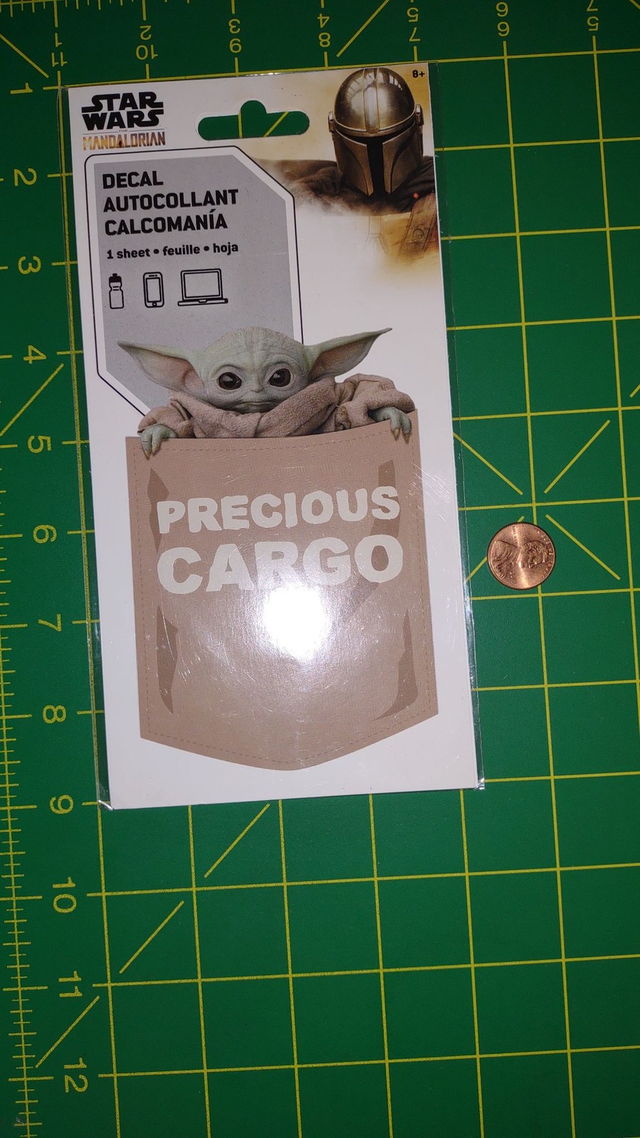 Star Wars The Mandalorian Decal Sticker Sheet Baby Yoda Grogu Precious Cargo