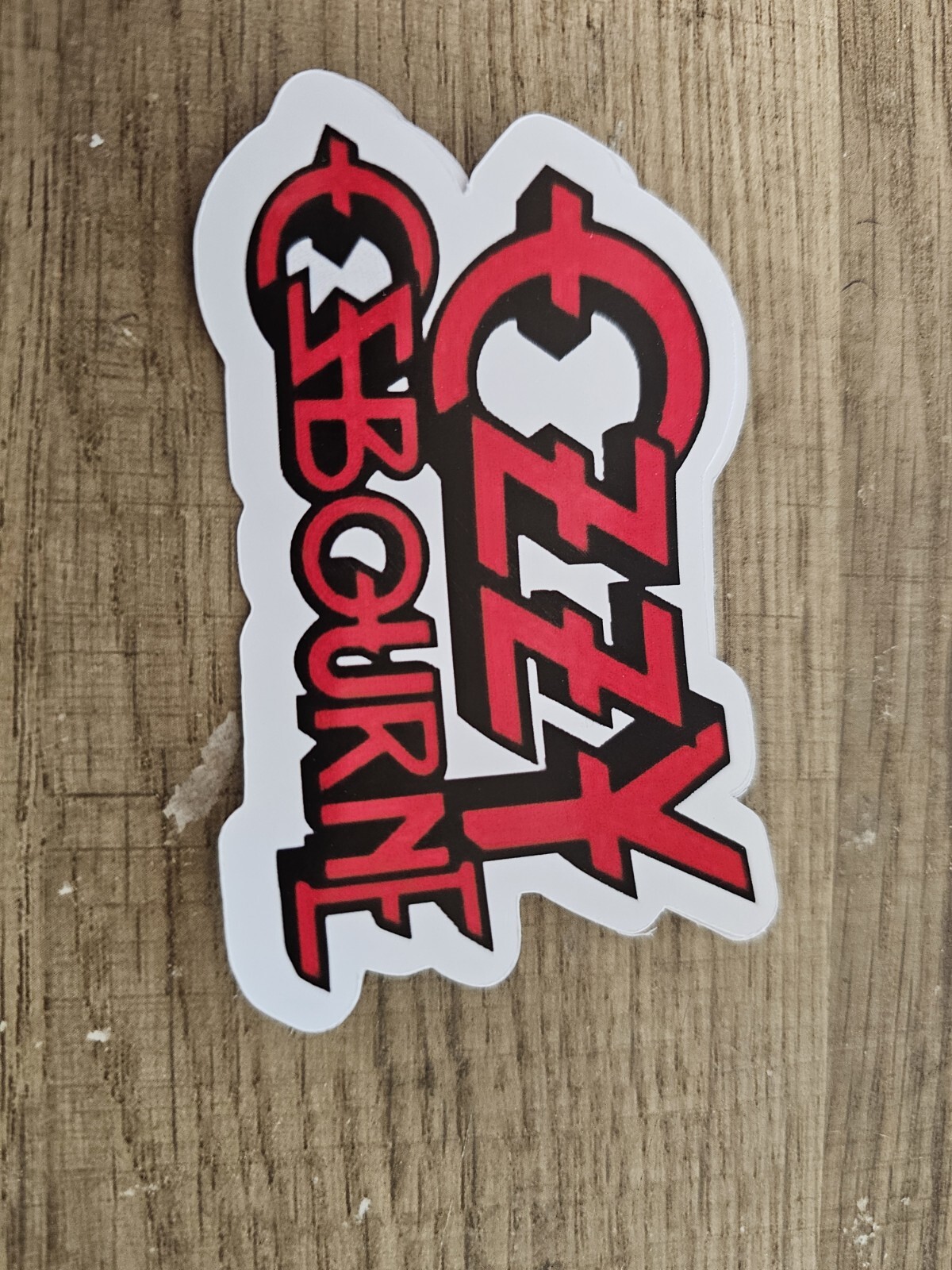 Ozzy Osbourne Red Vinyl Sticker