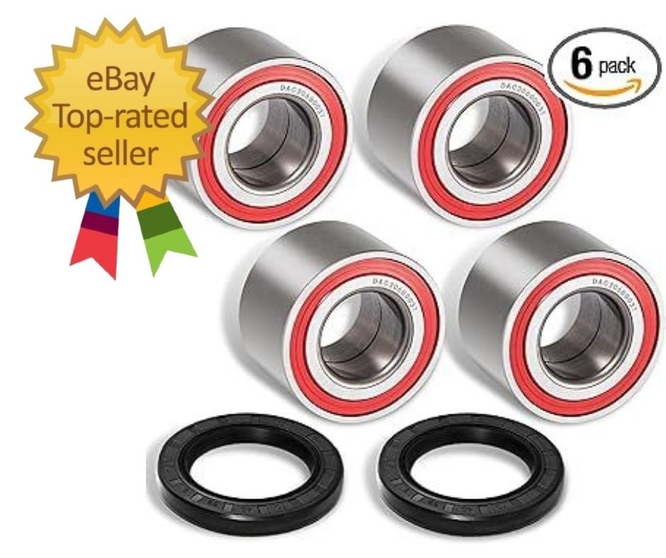 6PCS Wheel Bearings Kit & Front Shaft Seal for Can-Am 6 pcs