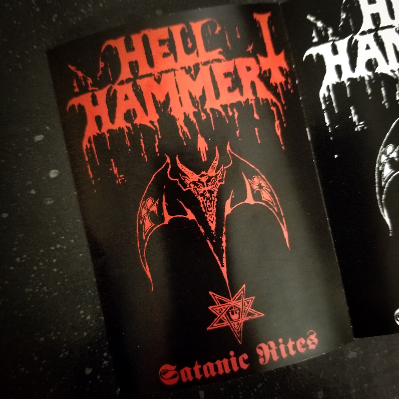 Hellhammer 4 x 3" Waterproof Vinyl Sticker Decal [💪 HQ Durability] Black Metal