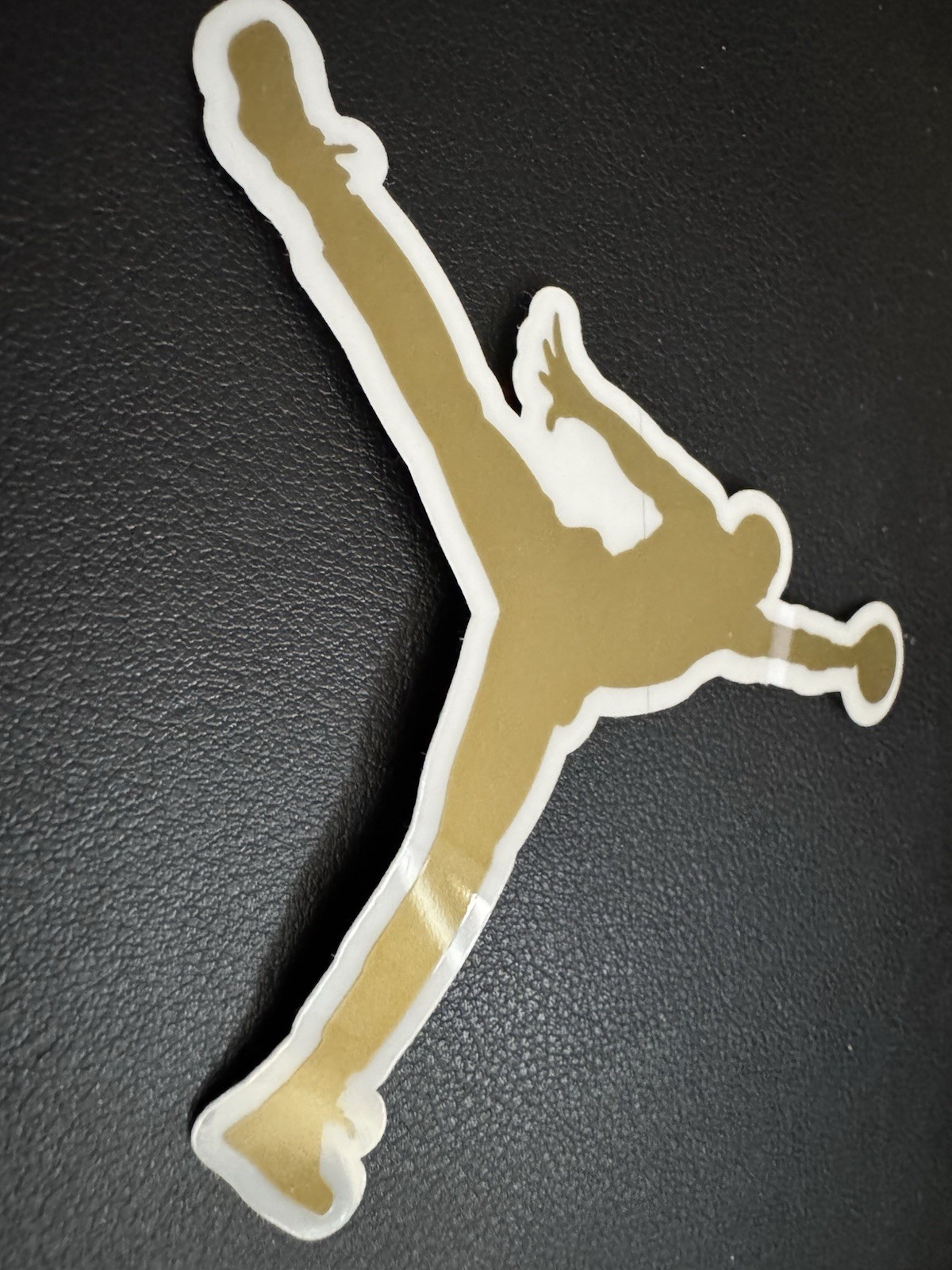 Authentic Air Jordan Jumpman Sticker (Approx 3.5" x 3.5") Nike Gold Flight Logo