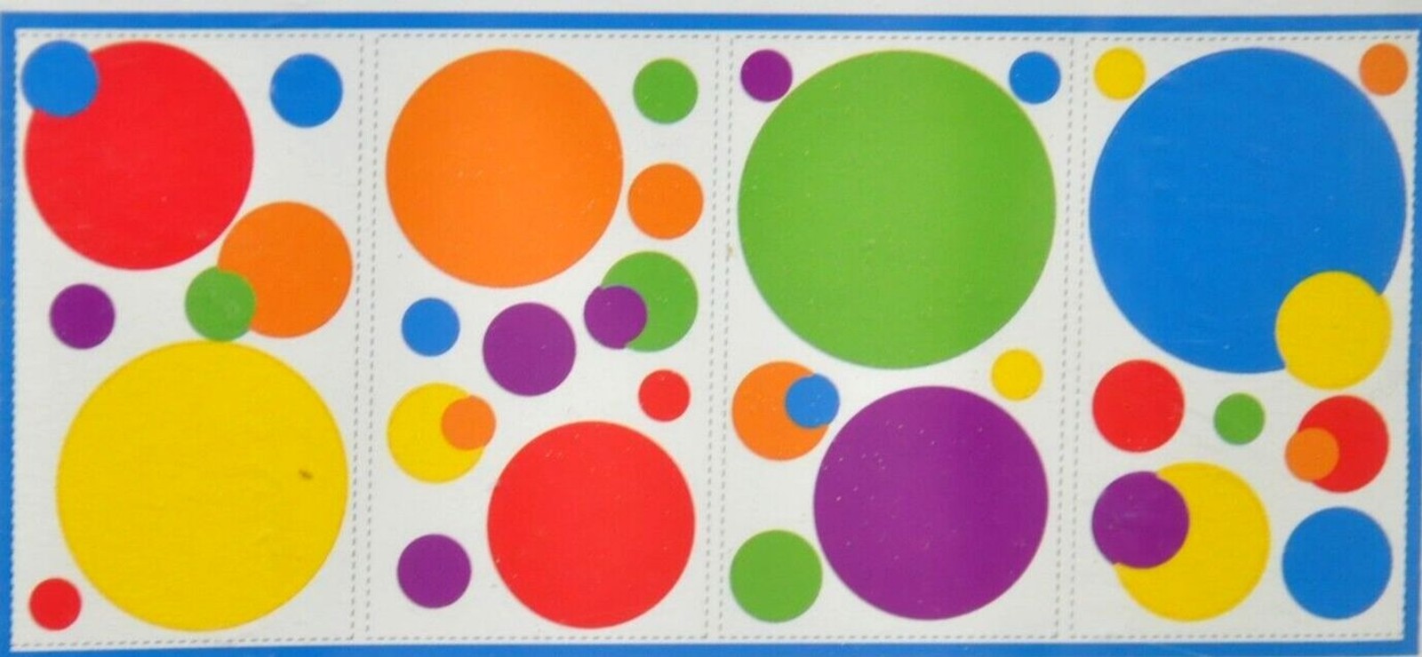 Polka Dots 31 Big Wall Stickers Decals Green Red Blue Yellow RoomMates Kids