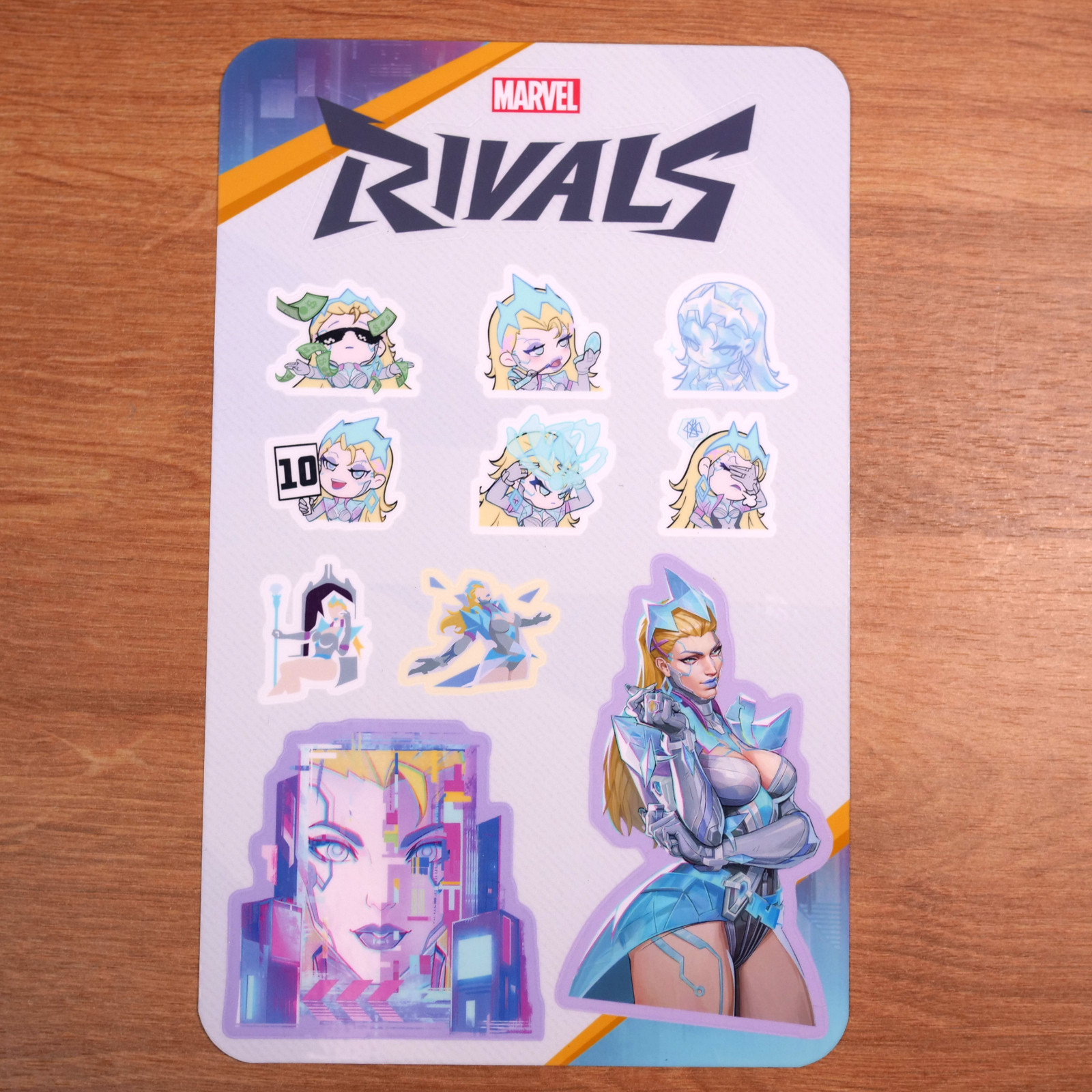 Marvel Rivals Emma Frost (Hellfire Protocol Skin) Sticker Sheet