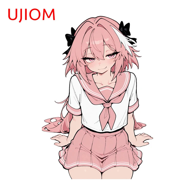 UJIOM Astolfo Anime Sticker Kawaii Femboy Fanart Stickers Laptop Waterproof