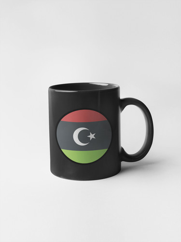 Libya Flag Circle Sticker Decal