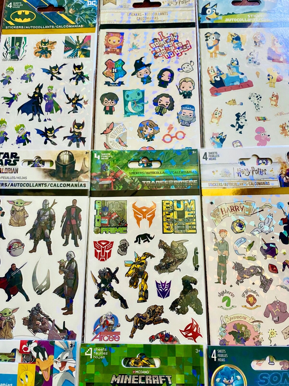 349+ STICKER LOT STITCH GARFIELD SPIDERMAN KUNG FU PANDA HELLO KITTY WEDNESDAY +