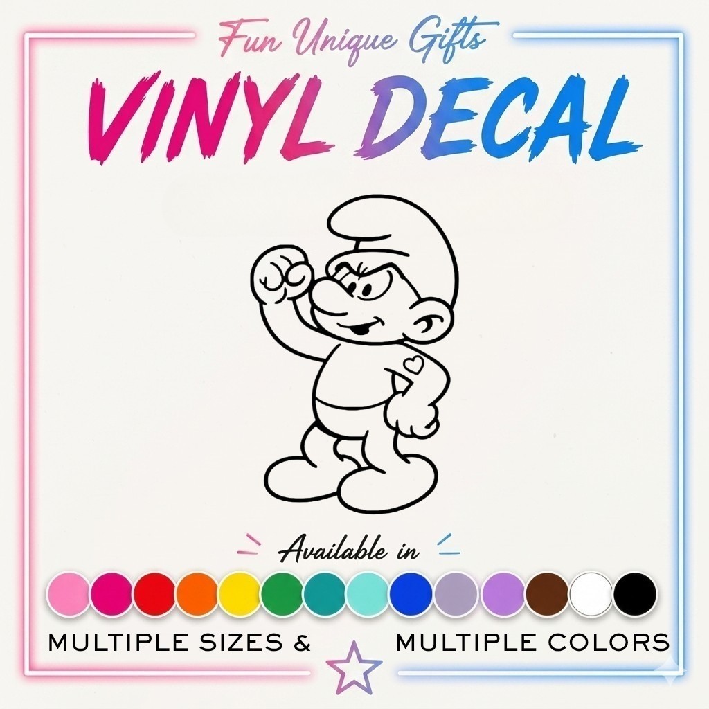 Smurf Vinyl Decal Sticker -Multiple Colors & Sizes- SHIPS FREE