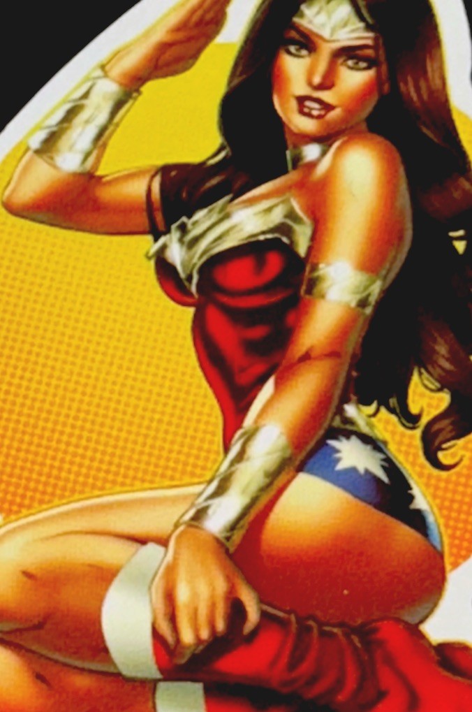 WONDER WOMAN STICKER✨🌟💋⭐️❤️‍🔥⭐️💋🌟✨2 1/2” X 2”✨GLOSSY✨SEXY✨WONDERFUL✨❤️💫
