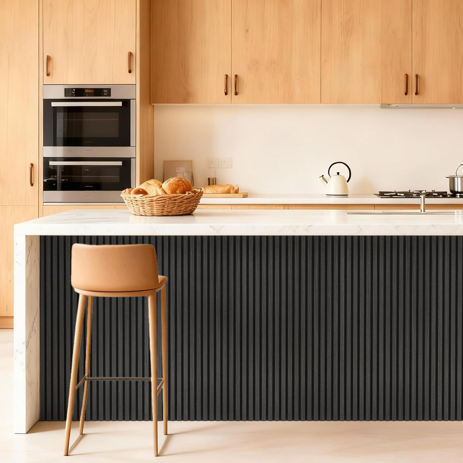 Wood Wall Panels for Interior Wall Decor, 2 Pack 47.2"X23.6"(15.5Ft²) Wood Slat