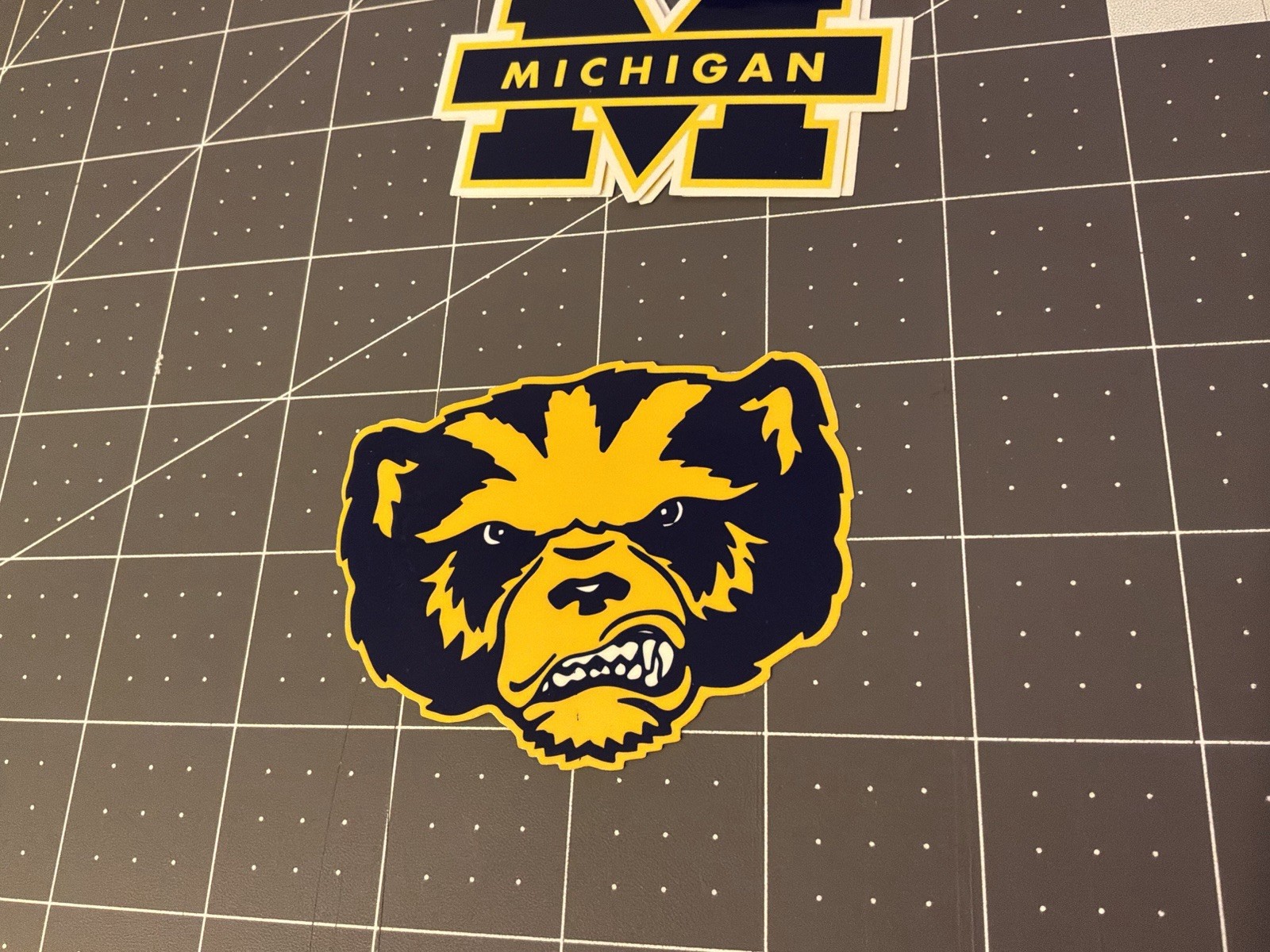 Michigan Wolverines Stickers 2 Sticker Lot 3” Vinyl Stickers