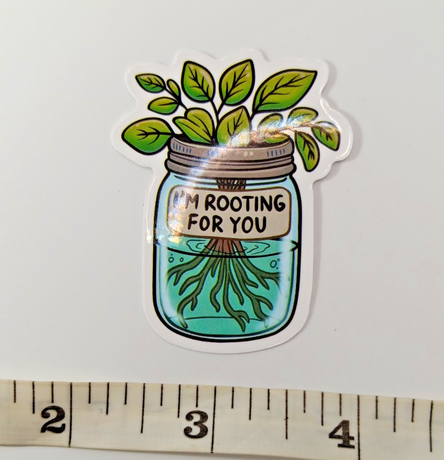 Plants-Gardening-Funny Humor Sarcastic Vinyl Sticker-Decal-NWOT-Free Shipping!