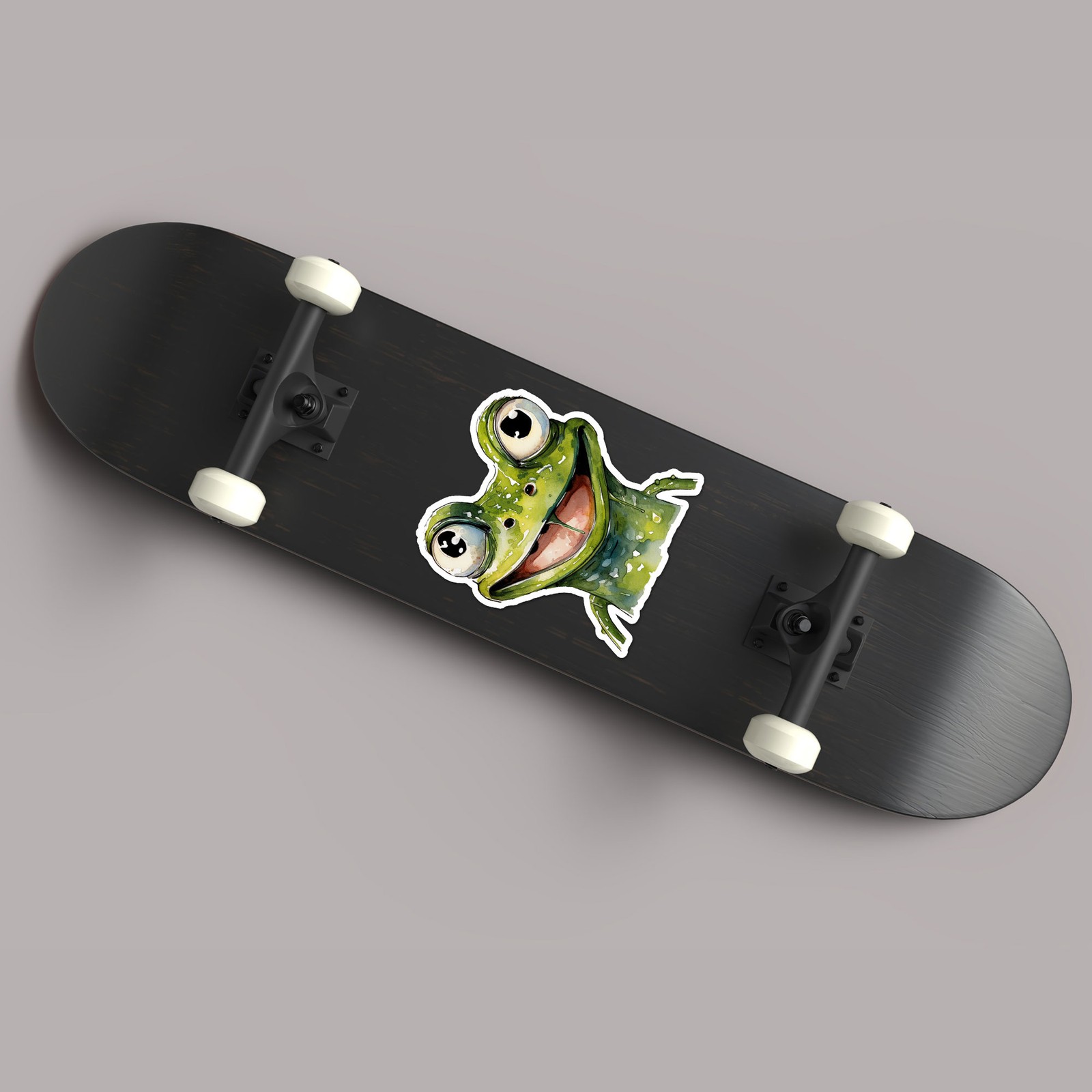 Happy Green Frog – Vinyl Decal Sticker – Car Window Laptop – ebn12557