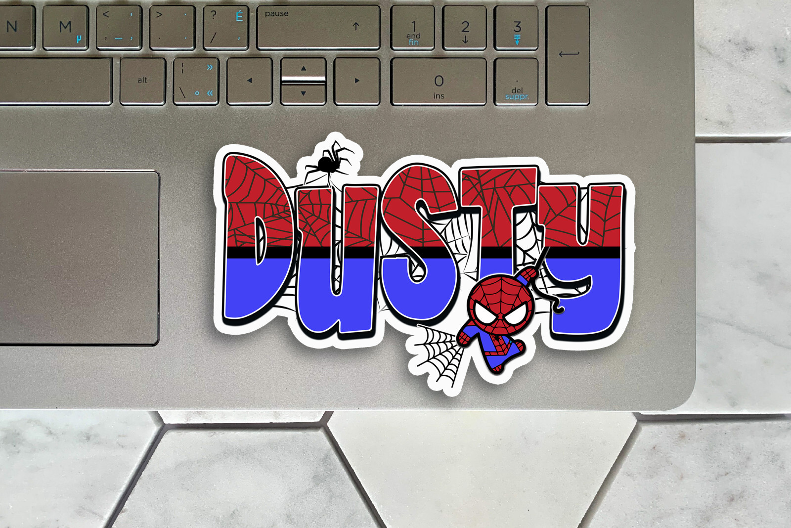 Custom Vinyl Name Sticker for Comic Hero Fans Superhero Themed Personalized Gift