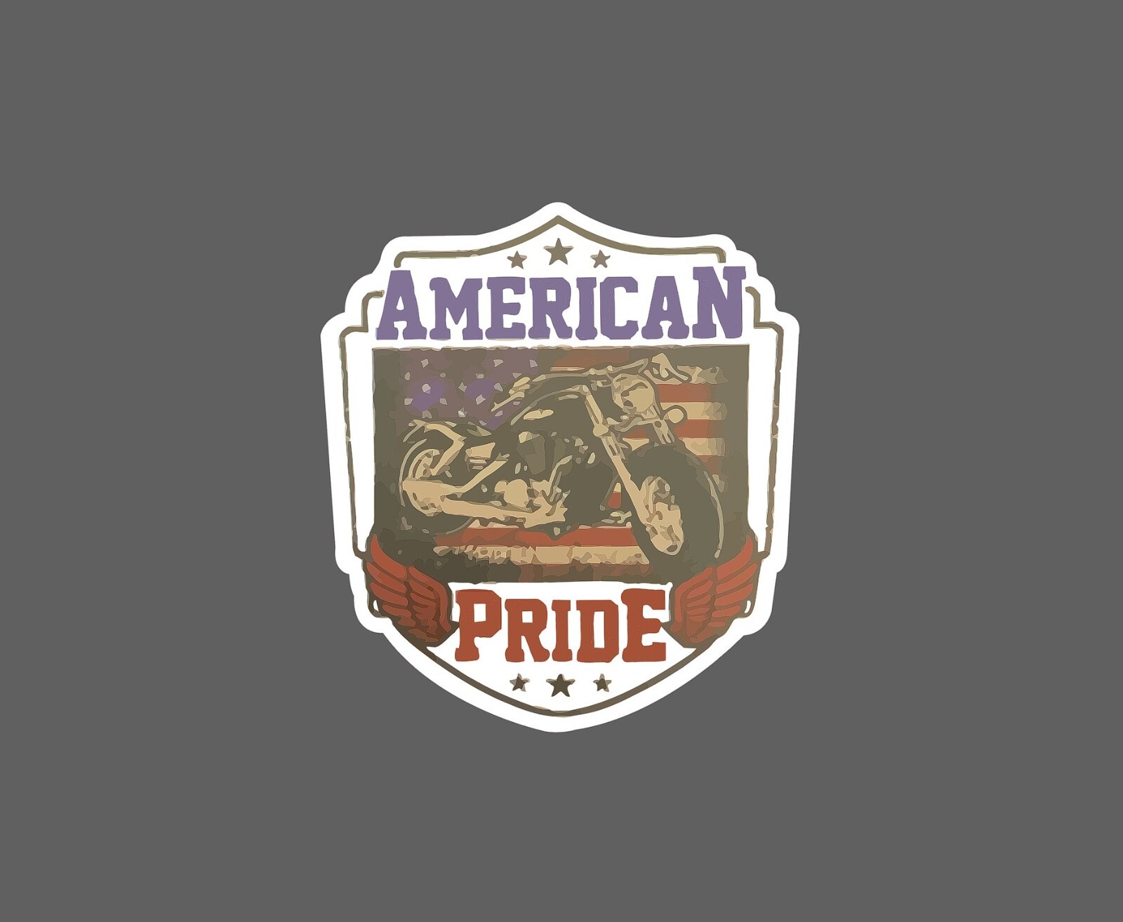 Motorcycles Sticker American Pride NEW – Buy Any 4 For $1.75 EACH Storewide!