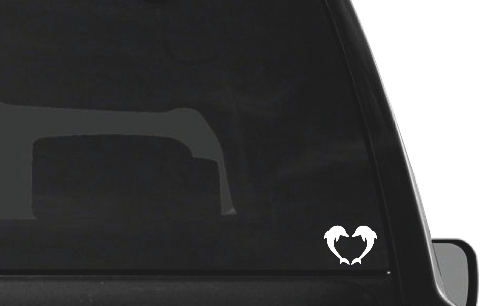 Dolphin heart Vinyl Decal Sticker