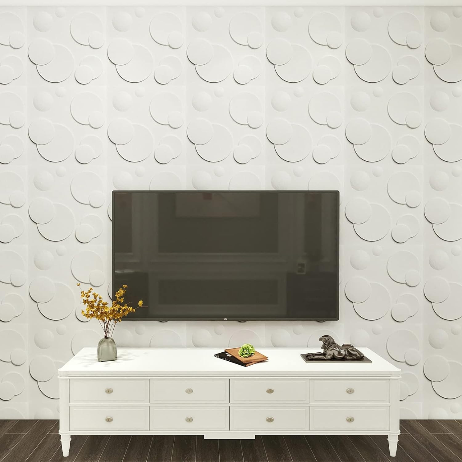 Decorative PVC 3D Wall Panels, 32 Square Feet, Bubble