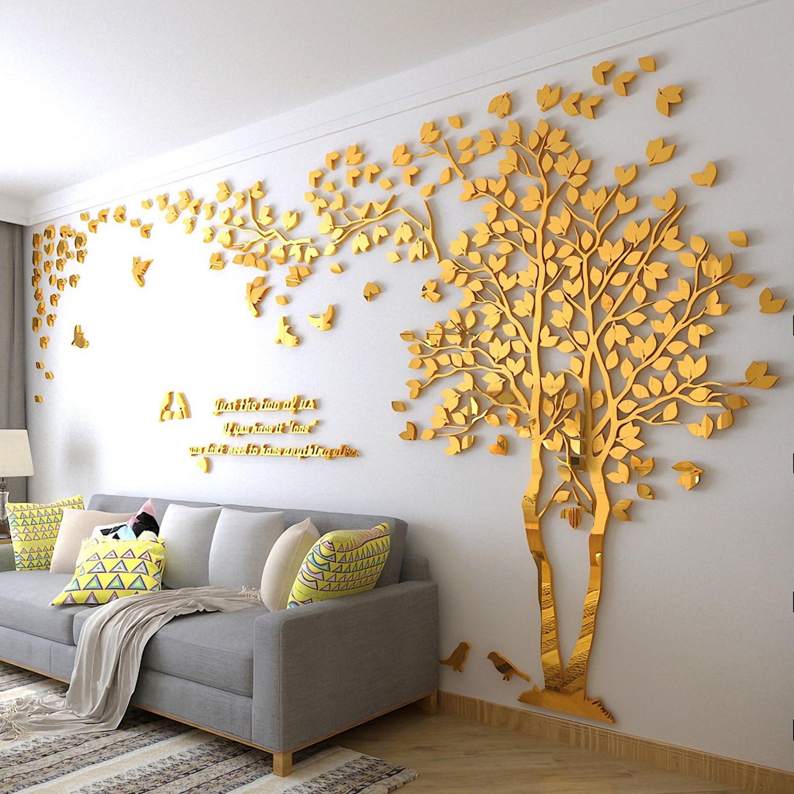 Family Tree Wall Decor Decals – DIY 3D Tree of Life Wall Art Large Decal Stic…