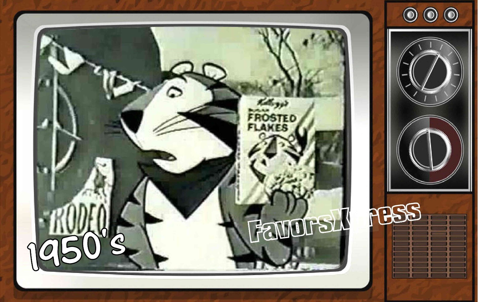 1950's Frosted Flakes Commercial Classic TV Show PHOTO MAGNET 4 X 2.5 INCHES