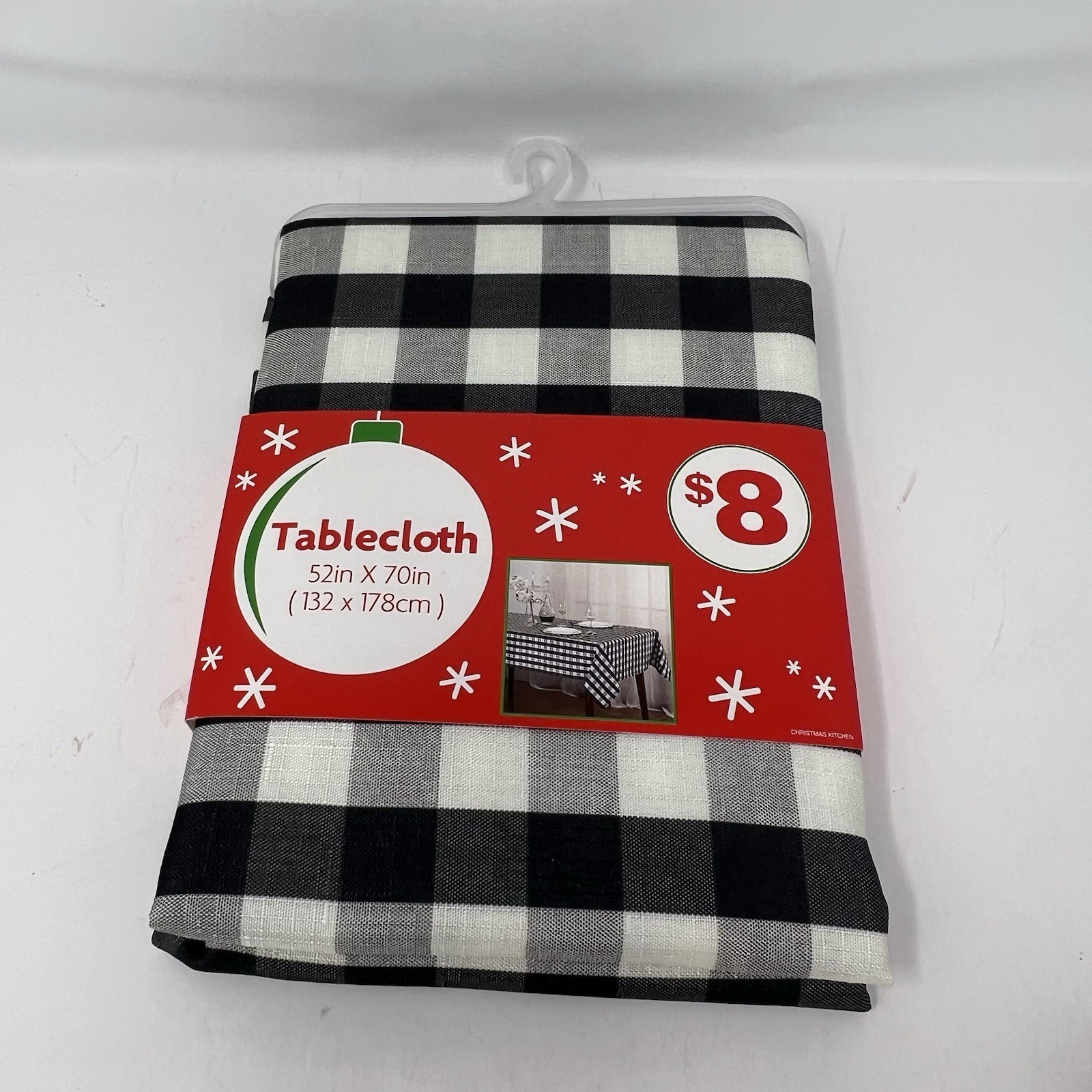 Christmas Decor Black White Checked With Red Truck Holiday Letter Board 3 Pieces