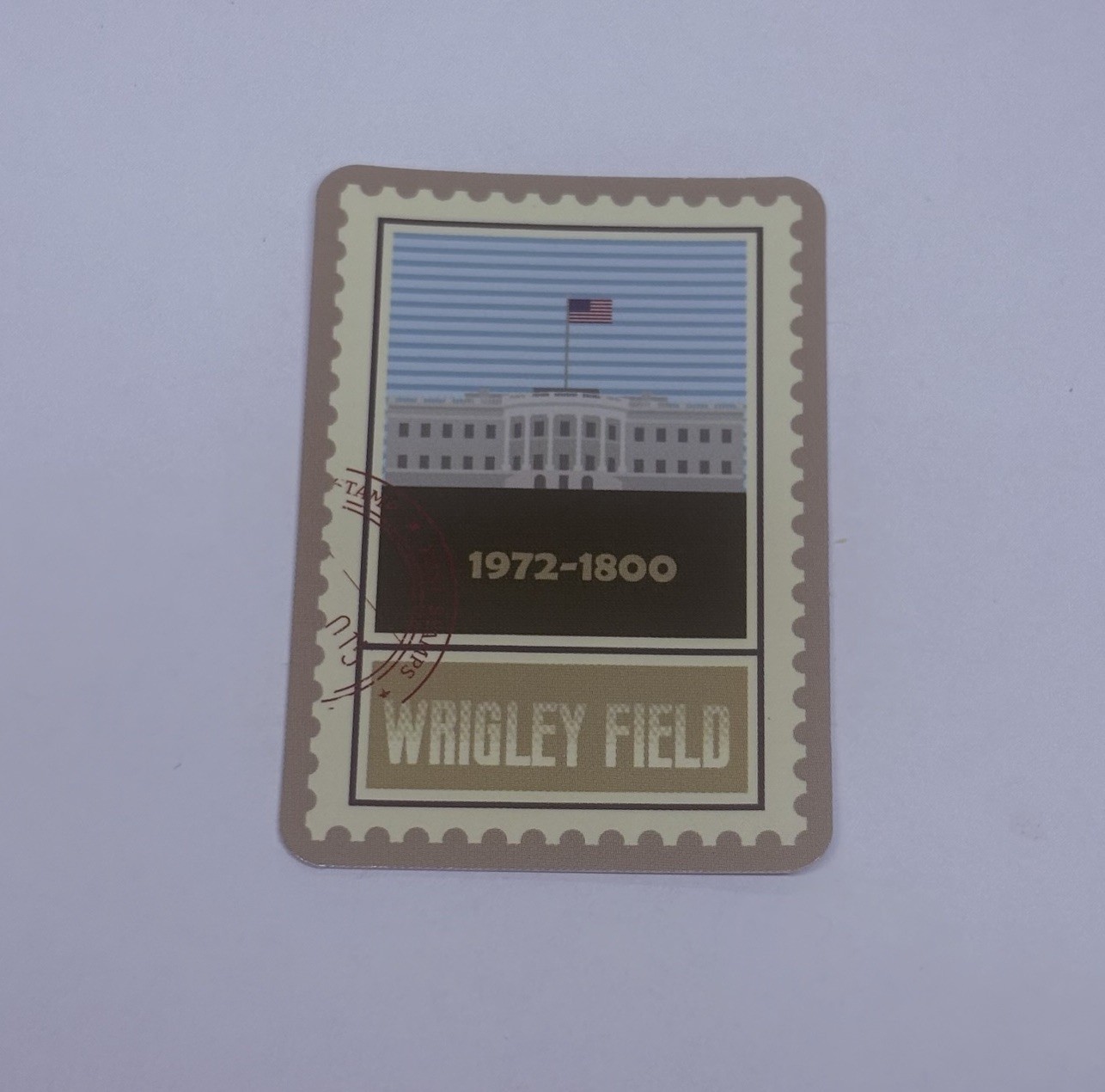 Wrigley Field Postage Stamp Novelty Sticker Vinyl Decal Travel Cool Art Tc9